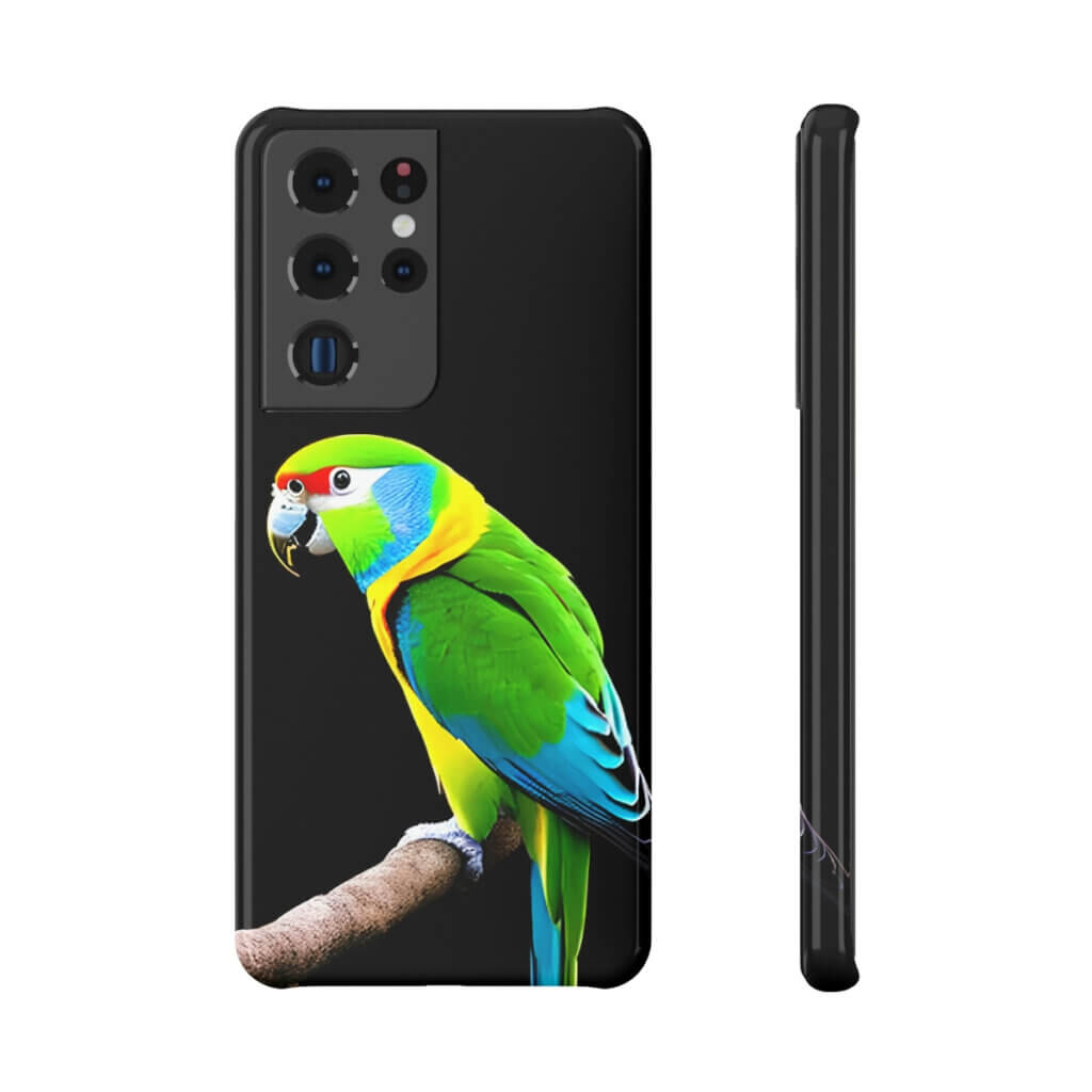 Parakeet graphic cell phone case